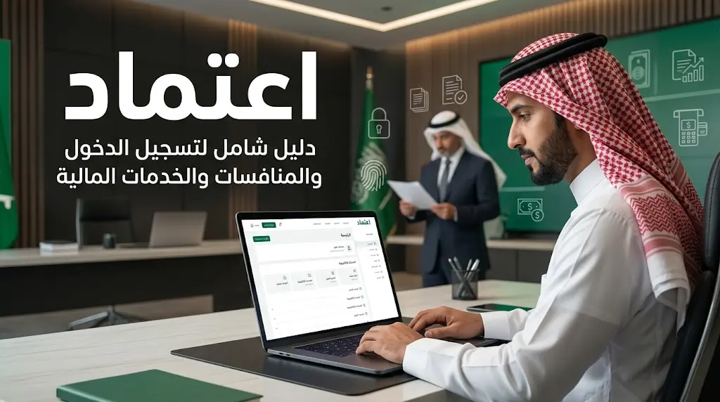 منصة اعتماد تسجيل الدخول والمنافسات والخدمات المالية في السعودية