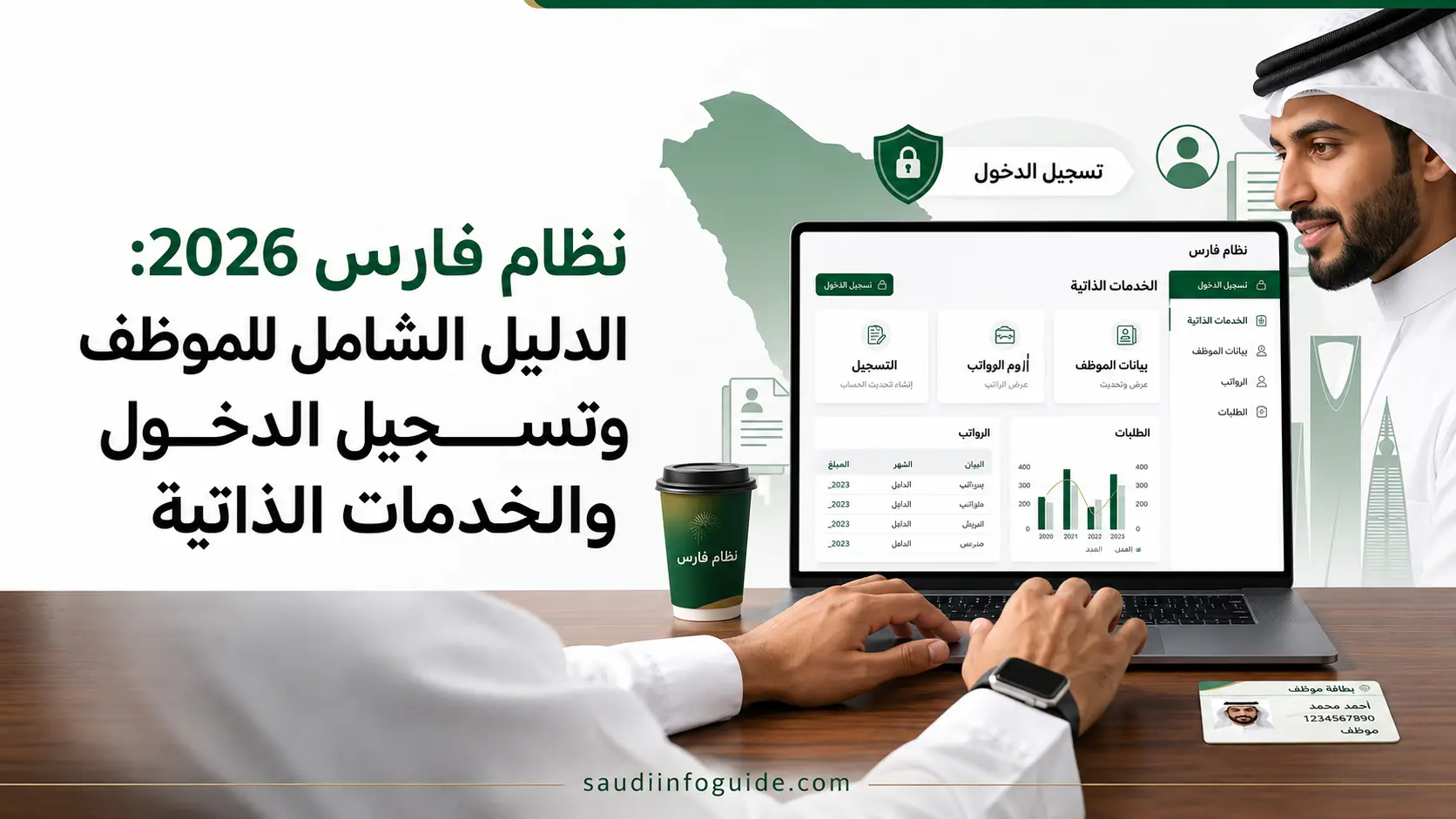 نظام فارس 2026 للتسجيل وتسجيل الدخول والخدمات الذاتية للموظفين