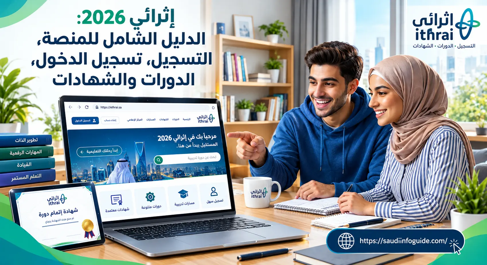 إثرائي 2026: الدليل الشامل للتسجيل وتسجيل الدخول والدورات والشهادات