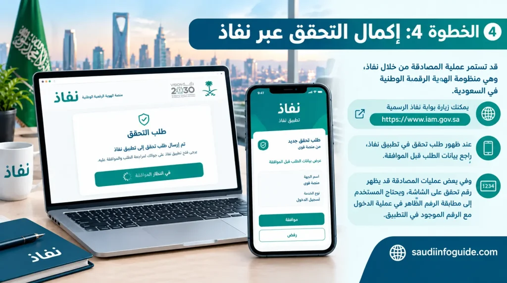 إكمال التحقق عبر نفاذ لتسجيل الدخول إلى منصة قوى 2026