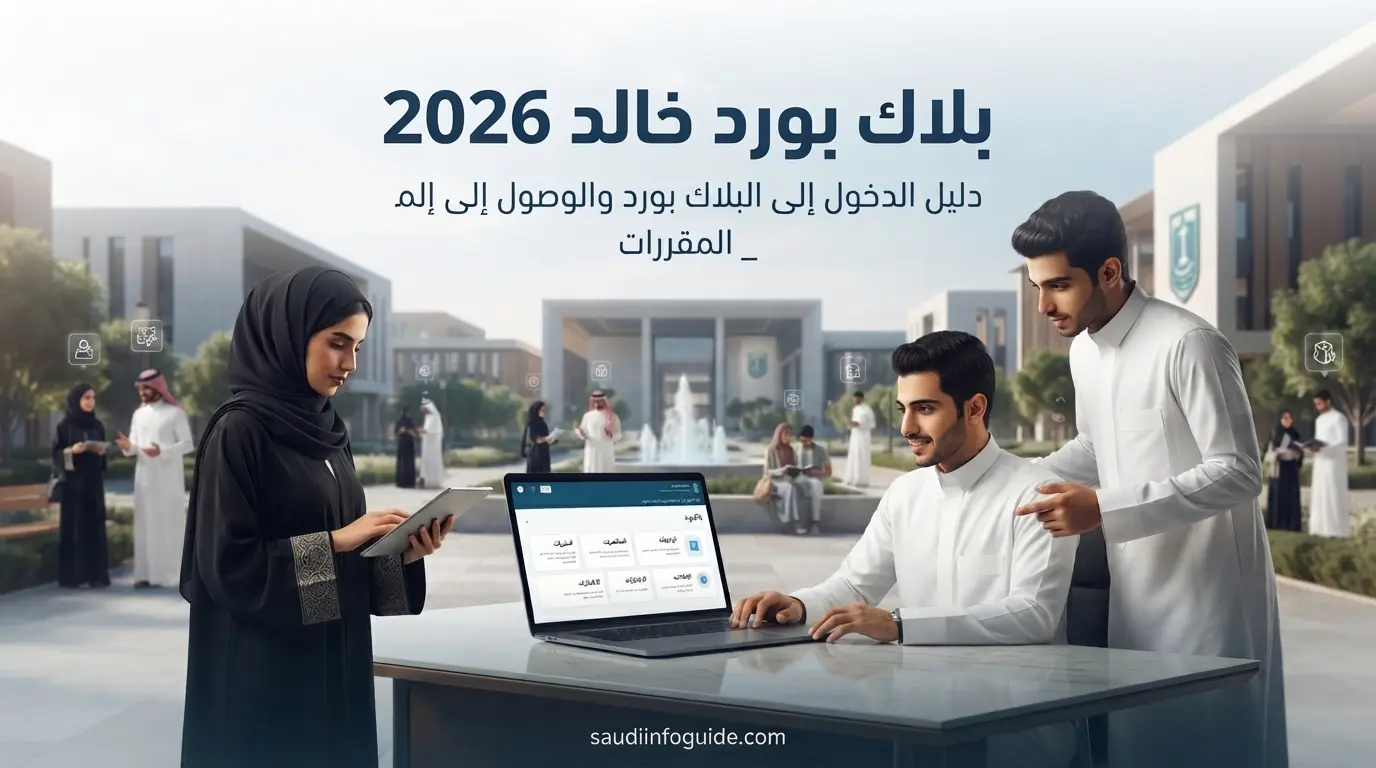 بلاك بورد خالد 2026 لتسجيل الدخول والوصول إلى المقررات في جامعة الملك خالد