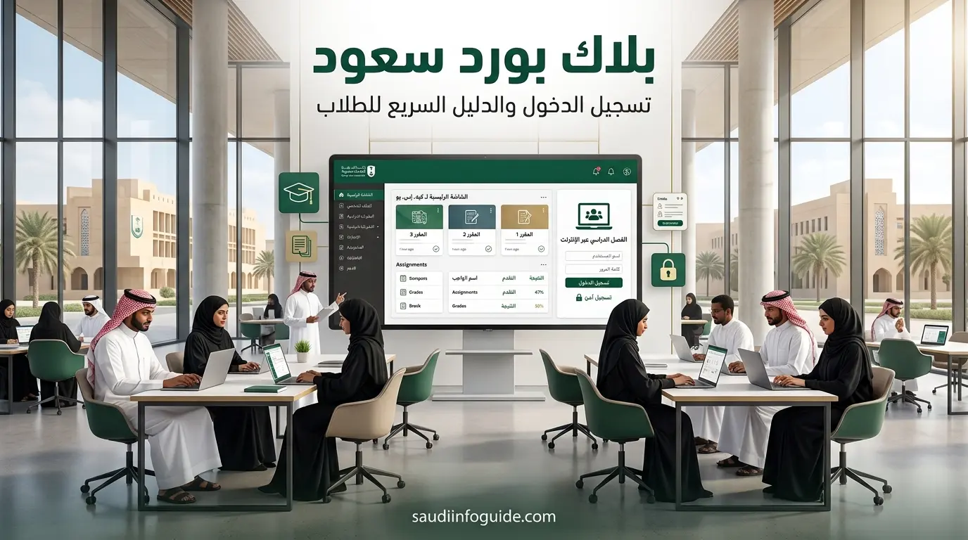 بلاك بورد سعود تسجيل الدخول والدليل السريع للطلاب