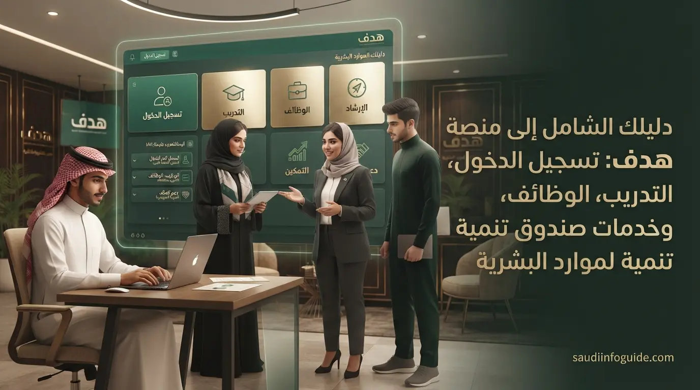 منصة هدف HRDF تسجيل الدخول والتدريب والوظائف وتمهير ودروب