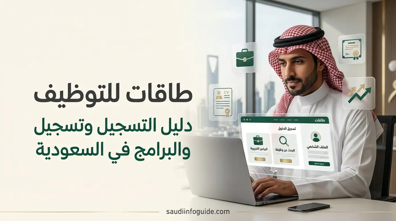 طاقات للتوظيف في السعودية - دليل التسجيل وتسجيل الدخول والبرامج