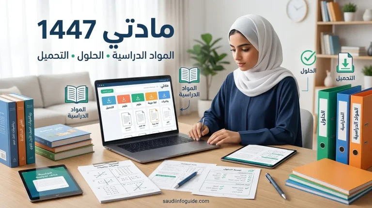 مادتي 1447: دليل المواد الدراسية والحلول والتحميل