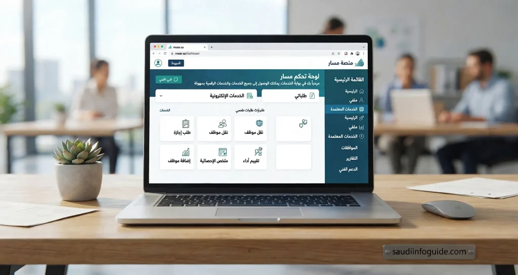الدخول إلى خدمات مسار بعد التحقق من الهوية