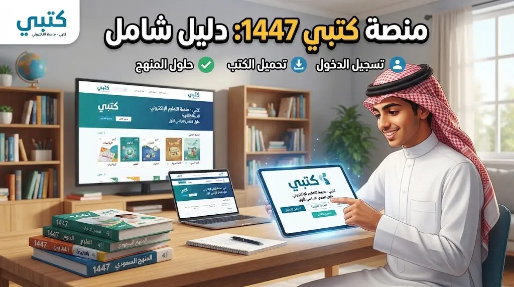 منصة كتبي 1447 للدخول وتحميل الكتب وإيجاد حلول المنهج السعودي